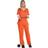 Amscan 845523 Adults Orange Inmate Fancy Dress Prisoner Costume Ladies Convict Criminal Uniform Halloween TV Show Outfit (UK Dress Size 16-20)