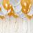 Talking Tables Ceiling Balloons, Pack of 30, Gold, White and Metallic