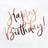 PartyDeco Happy Birthday Servetter Rosegold