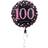 Amscan 3379201 100th Birthday Glittery Pink Standard Foil Balloons-S40-1 Pc