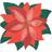 PartyDeco sp. z o.o. sp. k. 20 Red Poinsettia Napkins, Traditional Christmas Flower Napkins, Festive Paper Napkins, Star of Bethlehem, Christmas Tableware