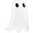 PartyDeco Party giant Halloween Ghost Balloon 28" Halloween Party Balloons