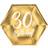 Luck and Luck Gold 30th Birthday Party Paper Plates Partyware Tableware 20cm x 6