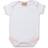 Larkwood Baby's Contrast Short Sleeved Bodysuit - White/Pale Pink