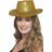 Smiffys Cowboy Glitter Hat Gold