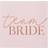 Ginger Ray Hen Party Blush Velvet Team Bride Guest Book Wedding Paper, 180g Card