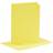 Creativ Company Cards and Envelopes, card size 10,5x15 cm, envelope size 11,5x16,5 cm, 110 220 g, yellow, 6 set/ 1 pack