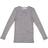 MarMar Copenhagen Tamra Wool Rib T-shirt LS - Grey Melange