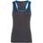 Tridri Panelled Fitness Vest Women - Charcoal/Sapphire