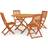 vidaXL 3087162 Patio Dining Set, 1 Table incl. 4 Chairs