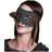 Boland 10117162 BOL72153 Horror Mask with Stuffed Mouse, Adult, Black, One Size