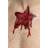 Smiffys 46845 Ripped Skin Tattoo transfer, Red, One Size