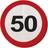 Folat 50th Birthday Traffic Sign Napkins 20 pieces