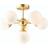 Endon Lighting Oscar Brushed Gold/Gloss White Pendant Lamp 49.8cm