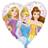 Amscan 3426701 Heart Shape Foil Balloon with Disney Princess Design-1 Pc