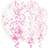 Unique Party 58117 Pink Confetti Latex Balloons 12" 6 Pcs