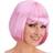 Wicked Costumes Ladies Baby Pink Diva Bob Fringe Wig