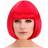 Wicked Costumes Ladies Red Diva Bob Fringe Wig