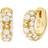 Michael Kors Brilliance Hoop Earrings - Gold/Transparent