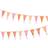 Talking Tables Pink Fabric Happy Bunting Banner with Tassels-3m Triangle Flag Pennant Garland, 100% Cotton, for Girls, Women, Indoor or Outdoor, Reusable Decorations for Birthday Party Supplies