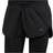 adidas Women's Run Fast Two-in-One Shorts - Black