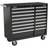 Sealey Rollcab 16 Drawer with Ball Bearing Slides Heavy-duty Black