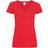 Universal Textiles Women's Value Fitted V-Neck Short Sleeve Casual T-shirt - Bright Red
