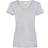Universal Textiles Women's Value Fitted V-Neck Short Sleeve Casual T-shirt - Grey Marl