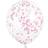 Unique Party 58107 12" Hot Pink Confetti Balloons, Pack of 6