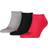 Puma Unisex Adult Invisible Socks 3-pack - Black/Red/Grey