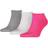Puma Unisex Adult Invisible Socks 3-pack - Pink/Grey/Charcoal Grey