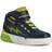 Geox Boy's Grayjay Leather Lined Trainers - Navy/Lime