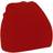 Beechfield Plain Basic Knitted Winter Beanie Hat - Classic Red