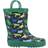 Cotswold Childrens/Kids Sprinkle Wellington Boots - Green/Black/Sky Blue