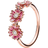 Pandora Daisy Flower Trio Ring - Rose Gold/Pink/Transparent