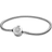 Pandora Moments Sparkling Crown O Snake Chain Bracelet - Silver/Transparent