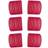 Sibel Jumbo Velcro Rollers Red 70mm x 6
