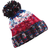 Beechfield Unisex Adults Corkscrew Knitted Pom Pom Beanie Hat - Black Jacks