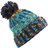 Beechfield Unisex Adults Corkscrew Knitted Pom Pom Beanie Hat - Marine Splash