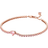 Pandora Sparkling Heart Tennis Bracelet - Rose Gold/Pink