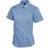 Uneek Ladies Pinpoint Oxford Half Sleeve Shirt - Mid Blue