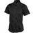 Uneek Ladies Pinpoint Oxford Half Sleeve Shirt - Black