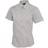 Uneek Ladies Pinpoint Oxford Half Sleeve Shirt - Silver Grey