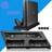 Slowmoose Ps4 Slim Vertical Stand with Cooling Fan Control - Black