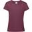 Fruit of the Loom Girl's Sofspun Short Sleeve T-shirt 2-pack - Burgundy