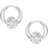 Montane Twisting Hold Post Earrings - Silver/Transparent