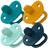 Boon Orthodontic Silicone Pacifier, Stage 1, 0-6m,4pack