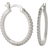 Montana Silversmiths Classic Medium Hoop Earrings - Silver/Transparent
