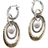 John Hardy Palu Drop Link Transformable Earring - Silver/Gold/Pearl