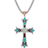 Montana Silversmiths American Legends Embracing Faith Cross Necklace - Silver/Rose Gold/Mother of Pearl/Coral/Onyx/Turquoise